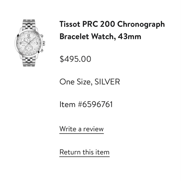 Tissot PRC 200 stainless steel chronograph watch 43mm - Picture 8 of 8